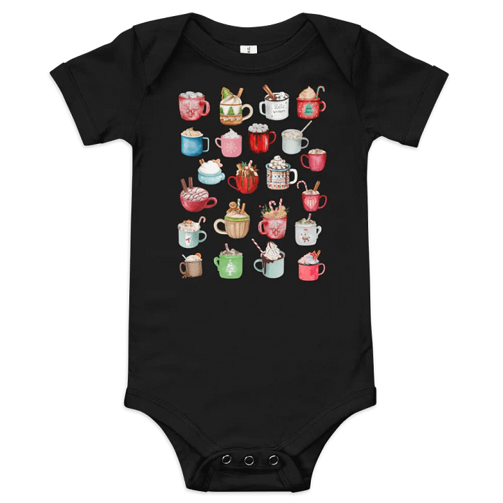 Hot Cocoa Collage Winter Baby Bodysuit product image (1)