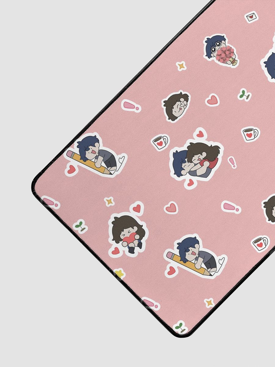 PINK Sticker Design Desk Mat 15.5" x 31.5" product image (3)