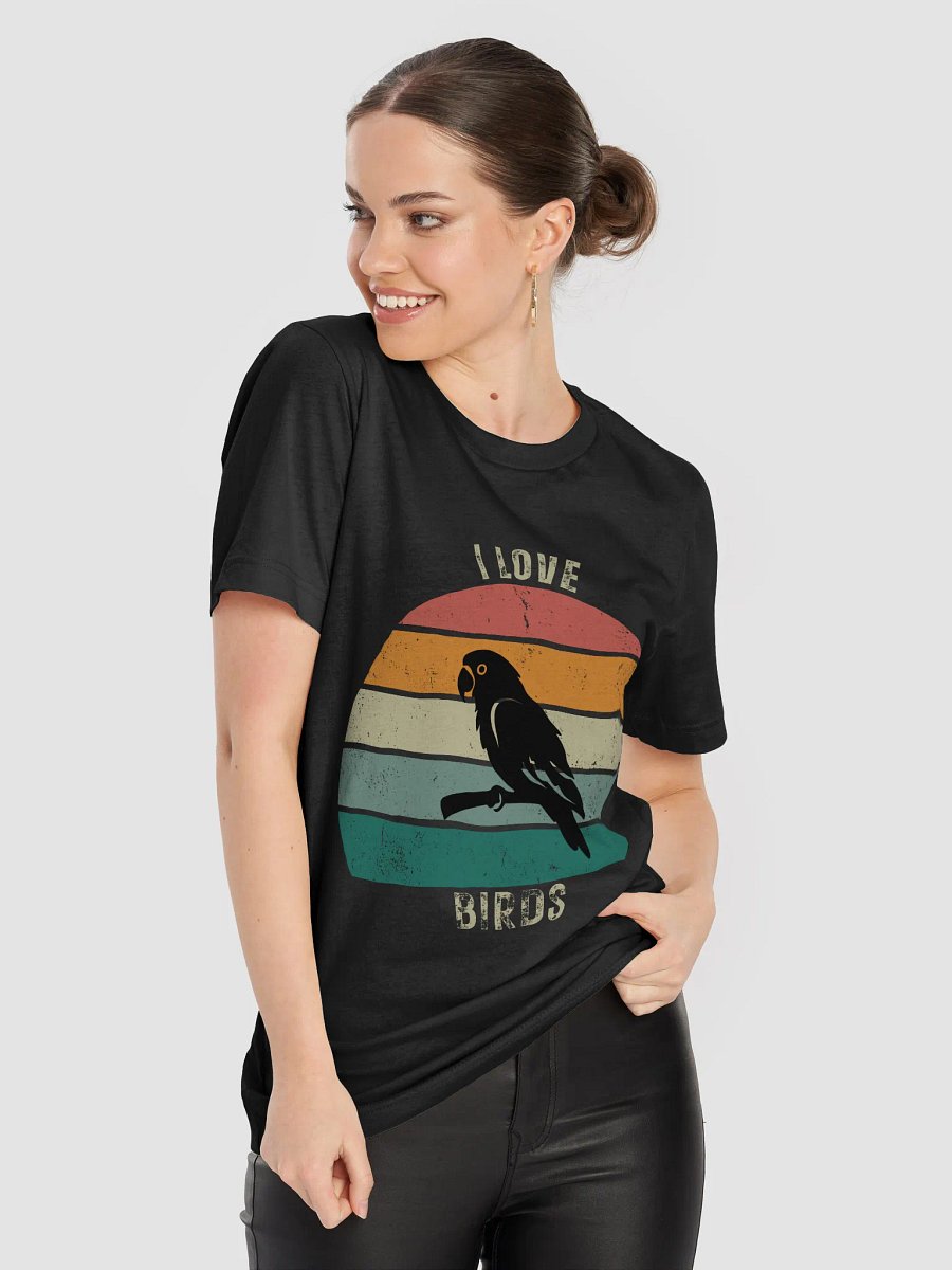 I Love Birds Retro T-Shirt product image (78)