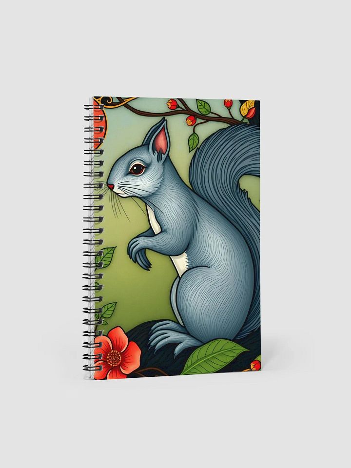 Whimsical Squirrel Spiral Notebook product image (1)