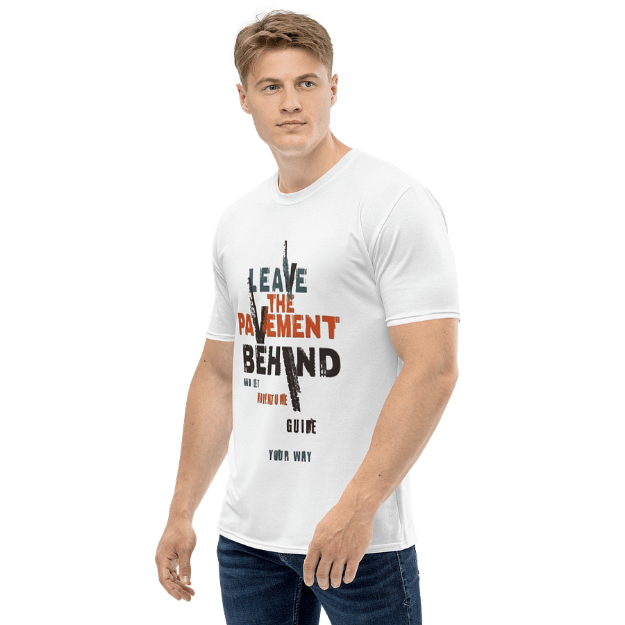 Man Crew Neck T-Shirt Grunge Lettering Slogan product image (3)