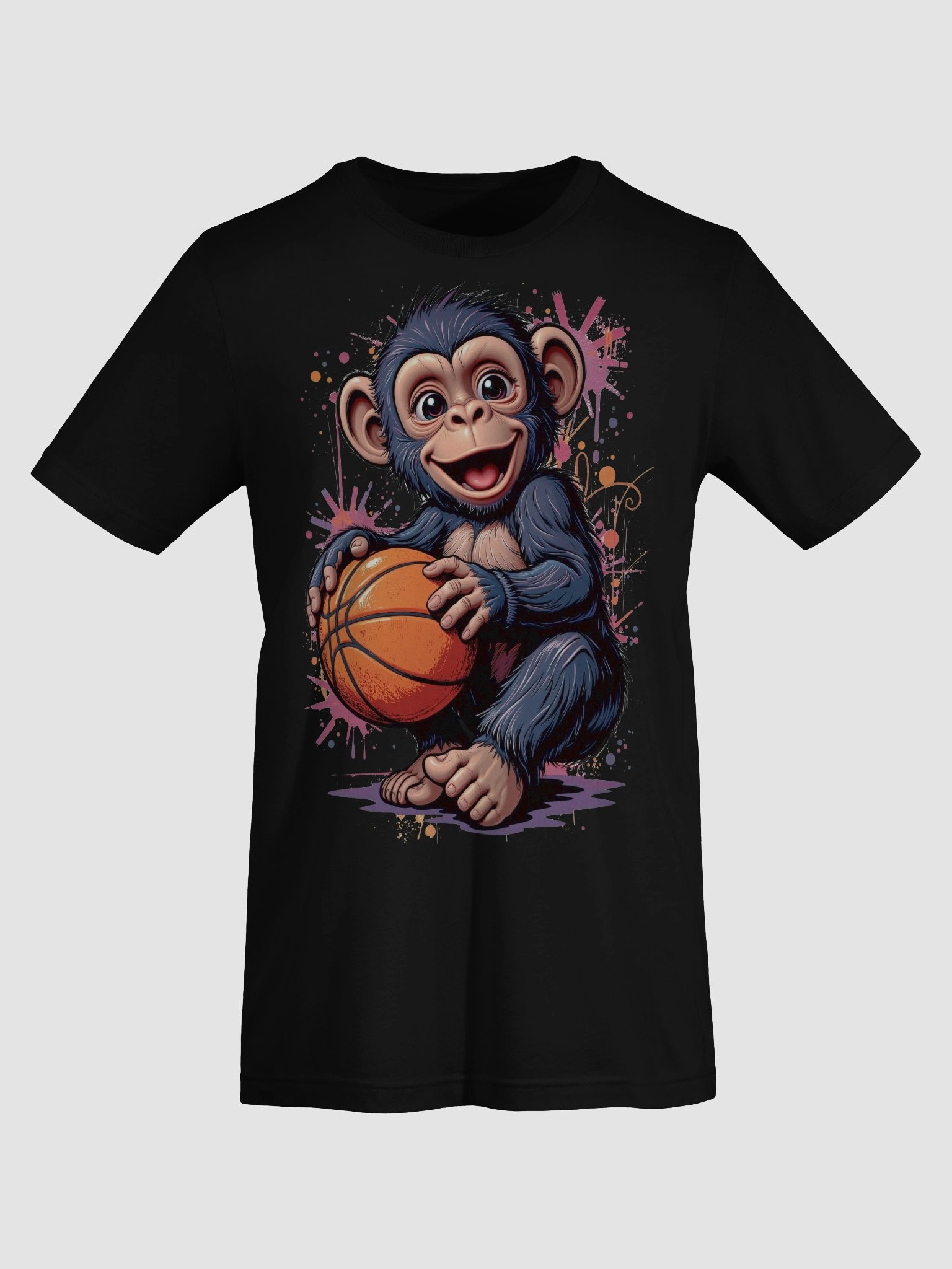 Cheerful Hoops Monkey T-Shirt product image (70)