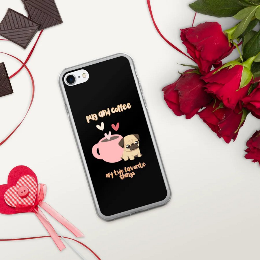 Pug & Coffee Love iPhone Case product image (336)