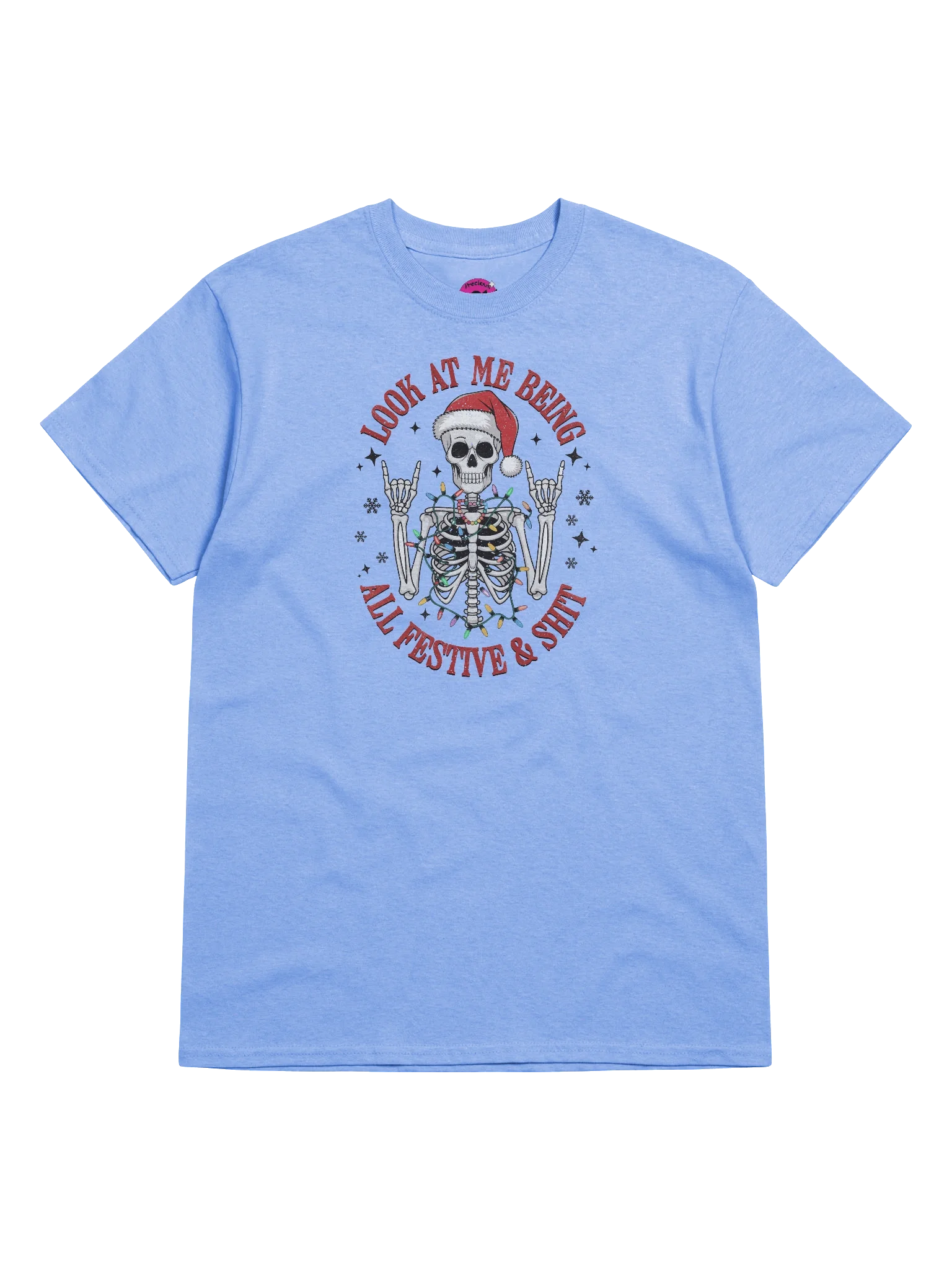 Festive Skeleton Santa T-Shirt product image (65)