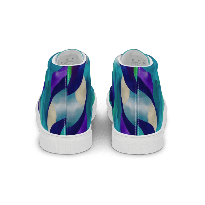 Ethereal Waves Women's High Top Shoes product image (2)