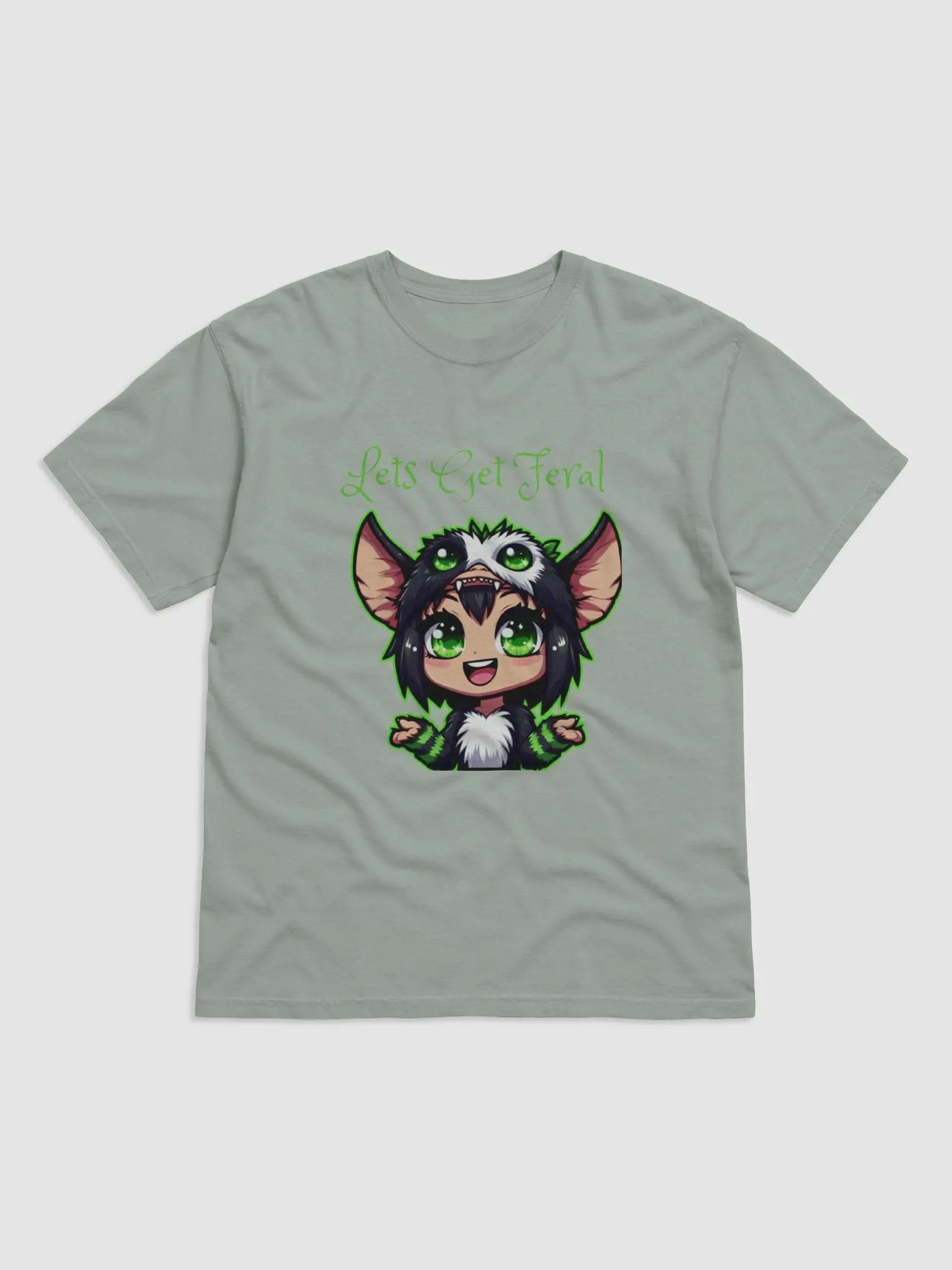 lets get feral mens dyed heavy weight t shirt product image (1)