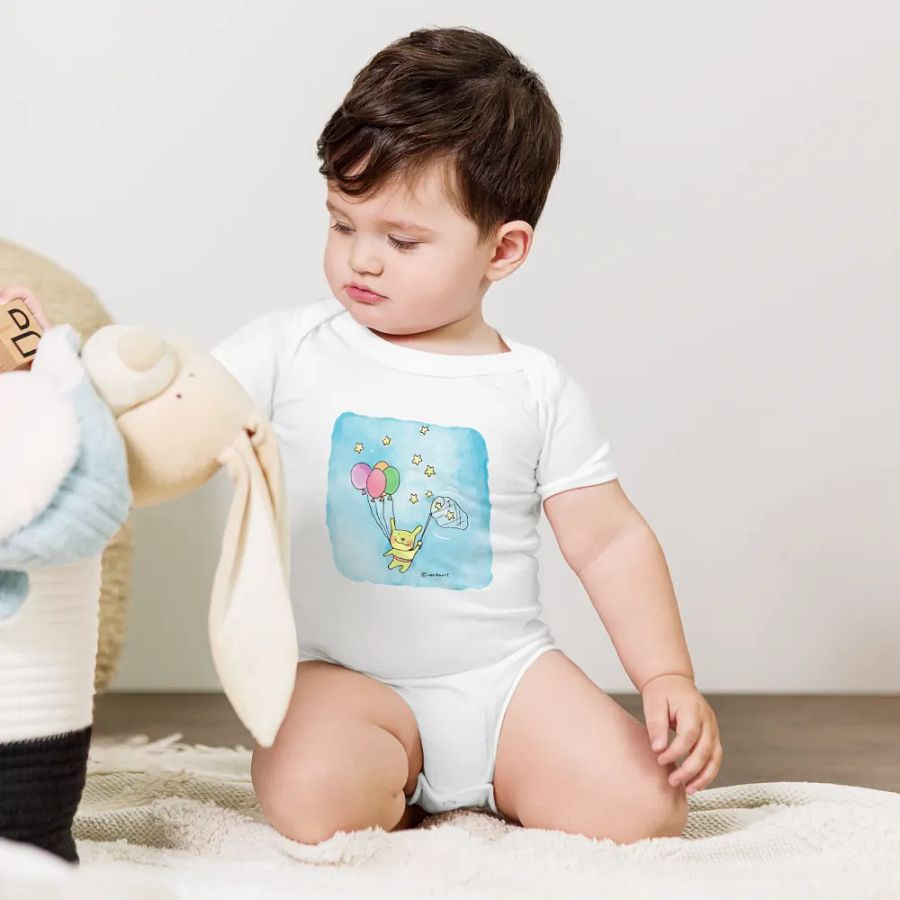Starry Bunny Baby Onesie product image (5)