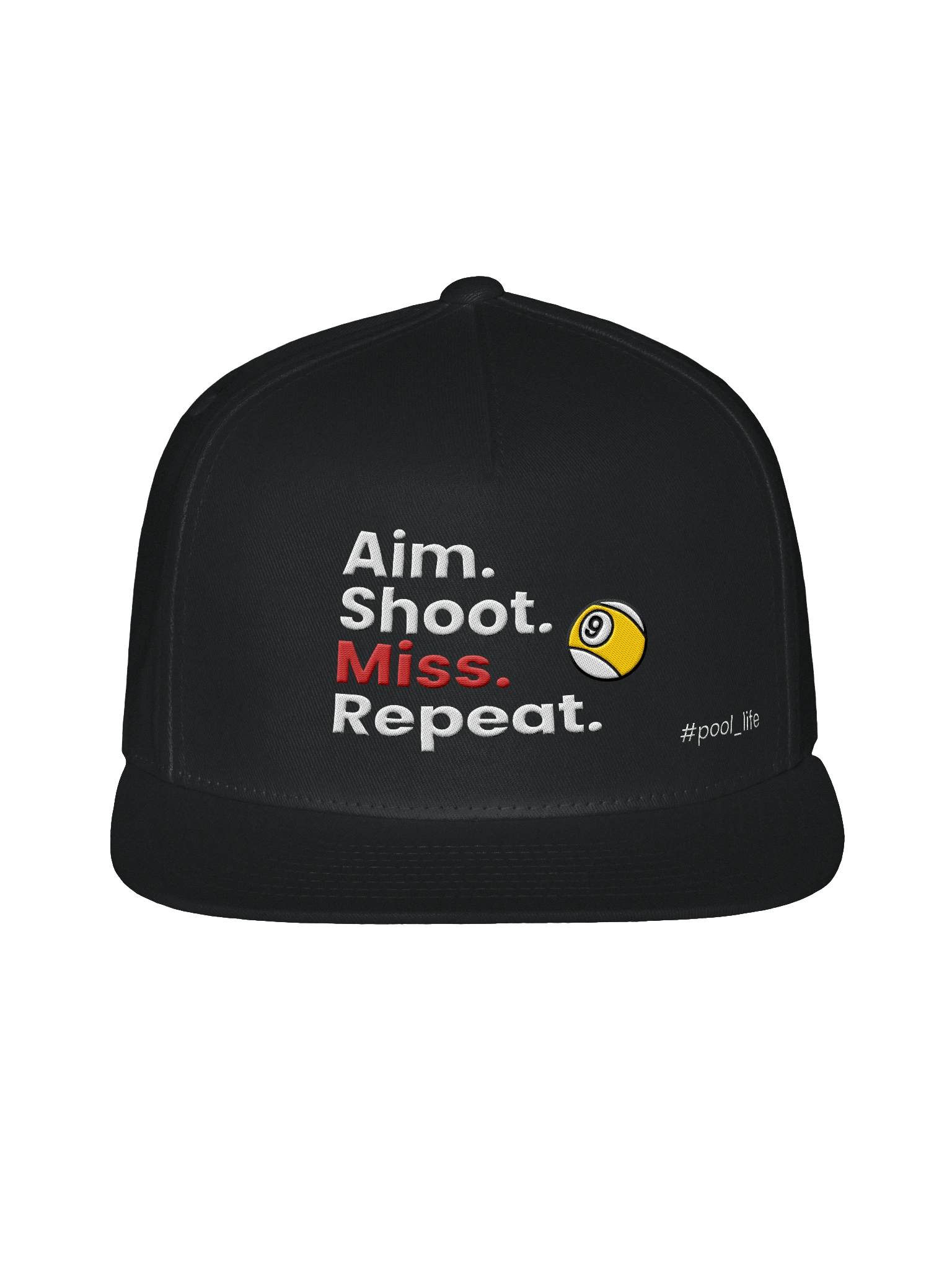 9-ball Pool Life Cap (Snapback - Black) product image (1)