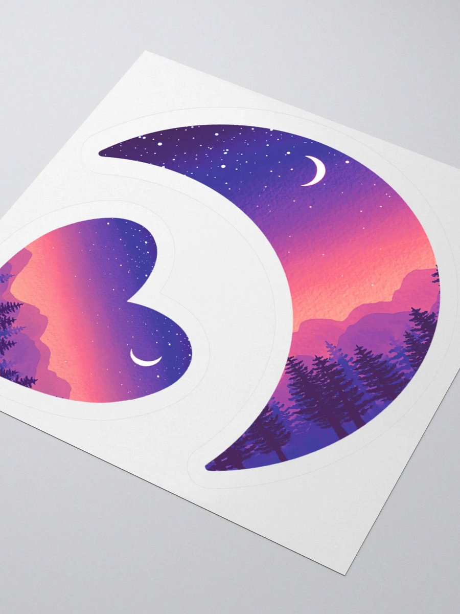 Lavender Sunset - Heart Stickers product image (3)
