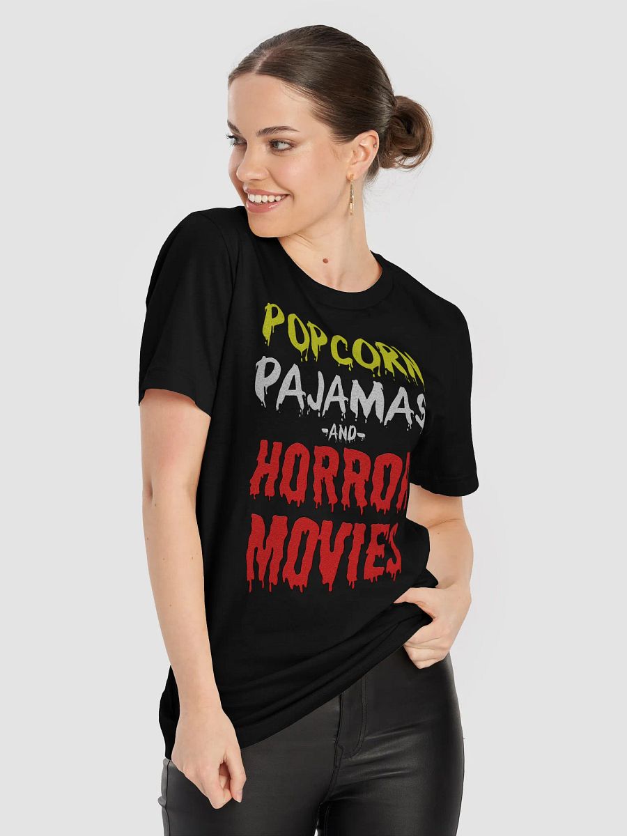 Popcorn Pajamas And Horror Movies T-Shirt product image (40)