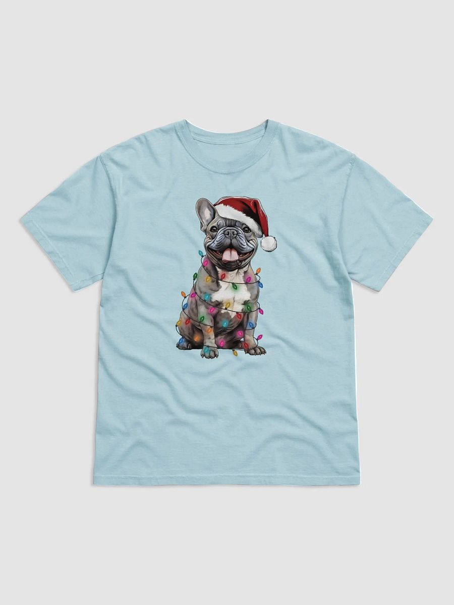 Funny French Bulldog(Blue) Christmas T-Shirt for Frenchie Paw-rents product image (14)