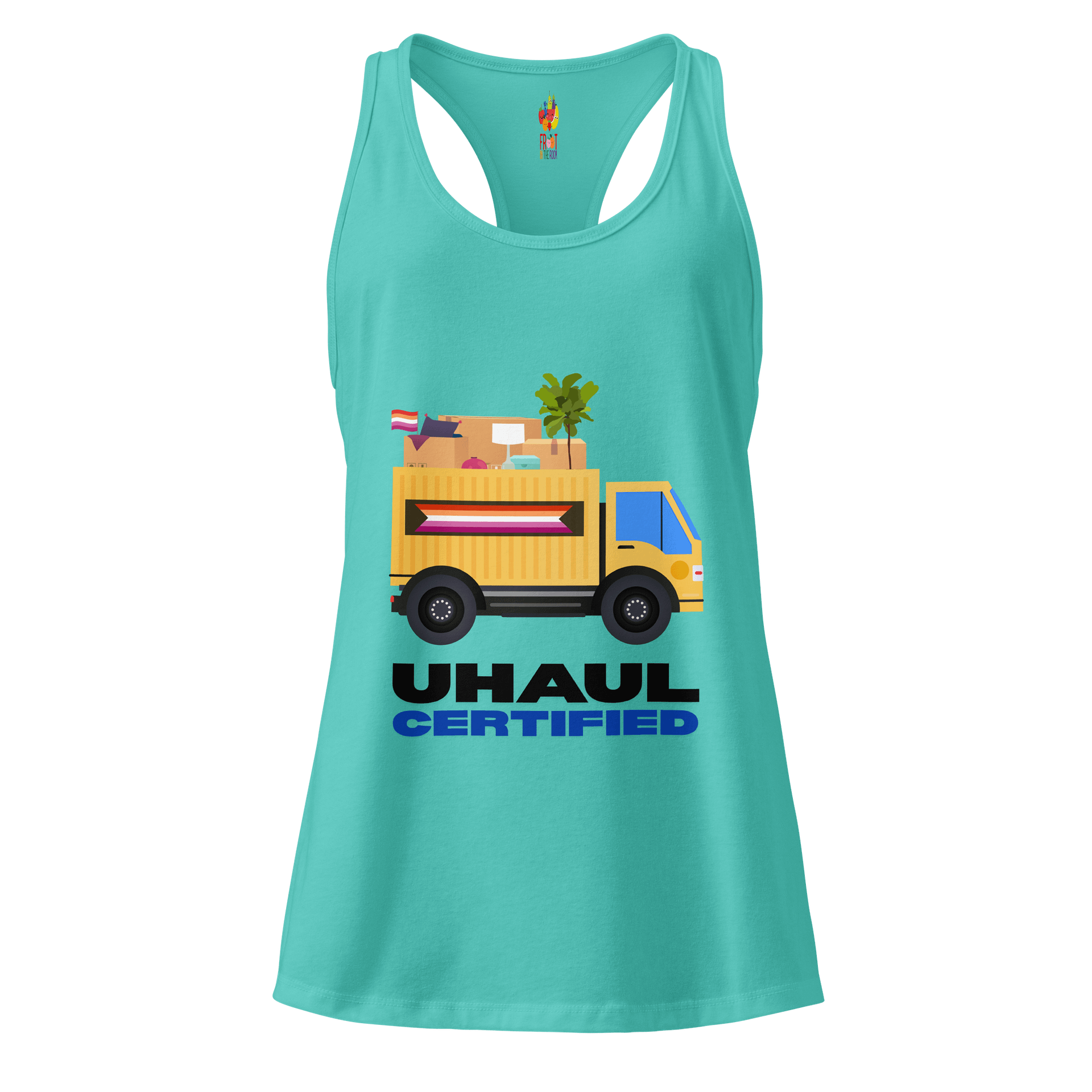 U-Haul Certified Lesbian Pride Racerback Tank (Women) product image (2)