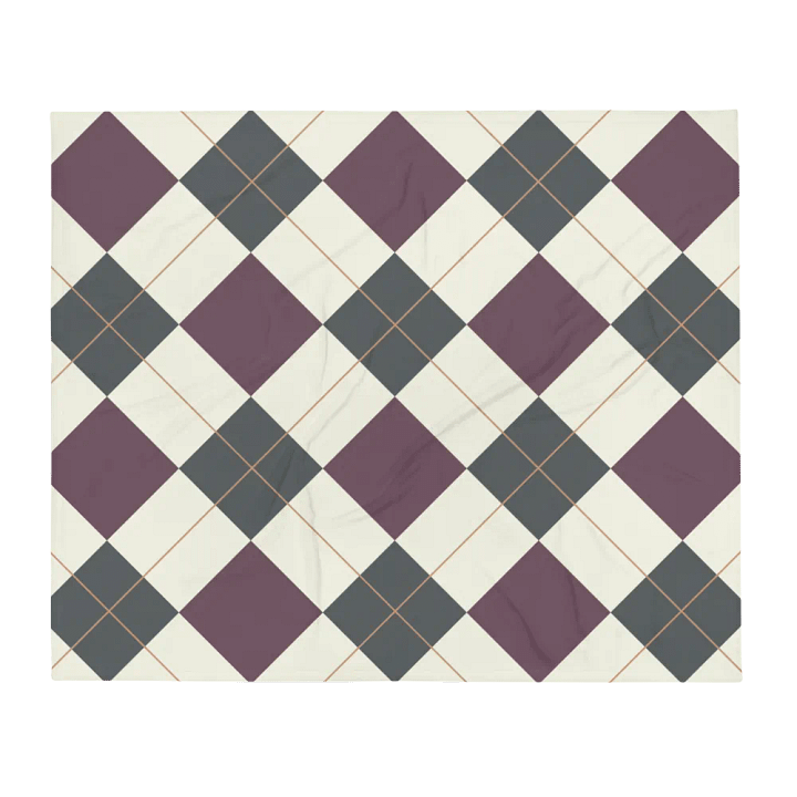 Diamonds Plaid Artistic Design Throw Blanket product image (2)