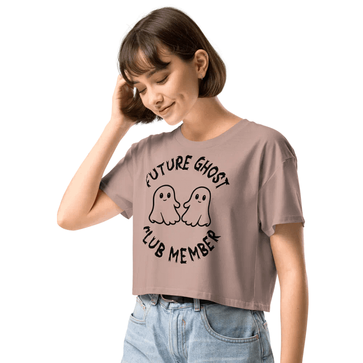 Future Ghost Club Member (Black) Crop Top product image (2)