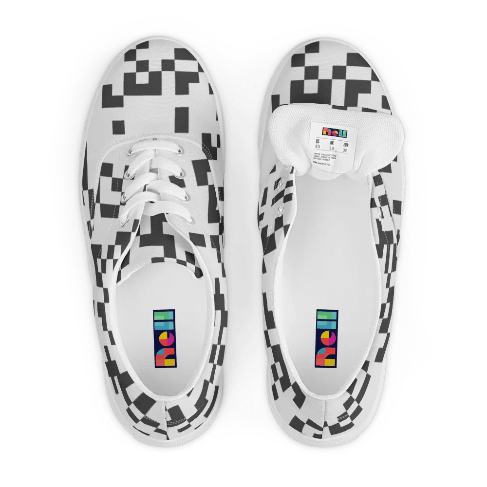 Pixelated Camo Lace-Up Sneakers product image (6)