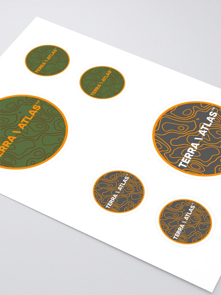 Terra \ Atlas Topography Sticker Sheet product image (2)