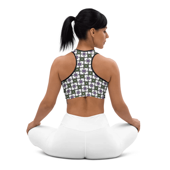 Gender Queer Abstract (2) - Padded Sports Bra product image (2)