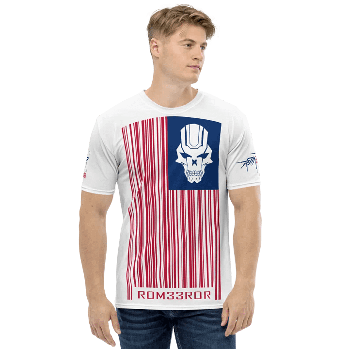 ROM33ROR American Flag Shirt White (AOP) product image (1)
