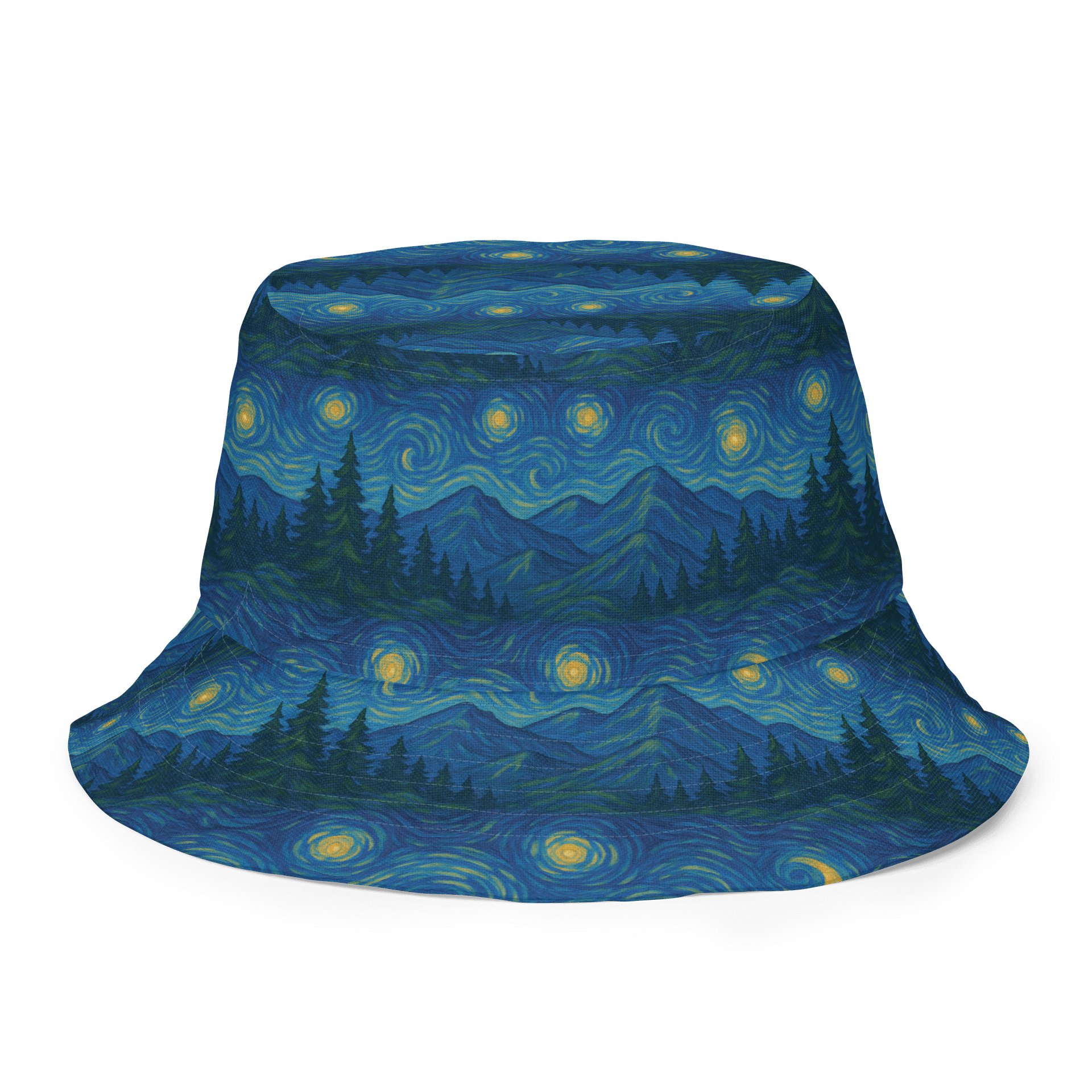 Starry Mountain Night Bucket Hat product image (7)