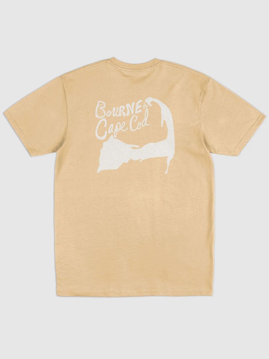 BORN to Cape Cod™ | Glitchy Pixelated Men's Tee | White Logo product image (27)