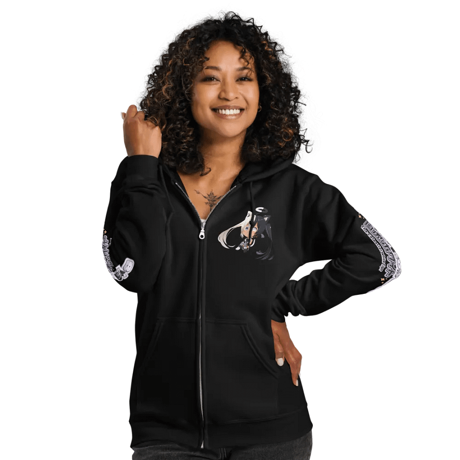 Heavy Blend Zip Hoodie (Unisex) - Byakko Chibi Edition product image (11)
