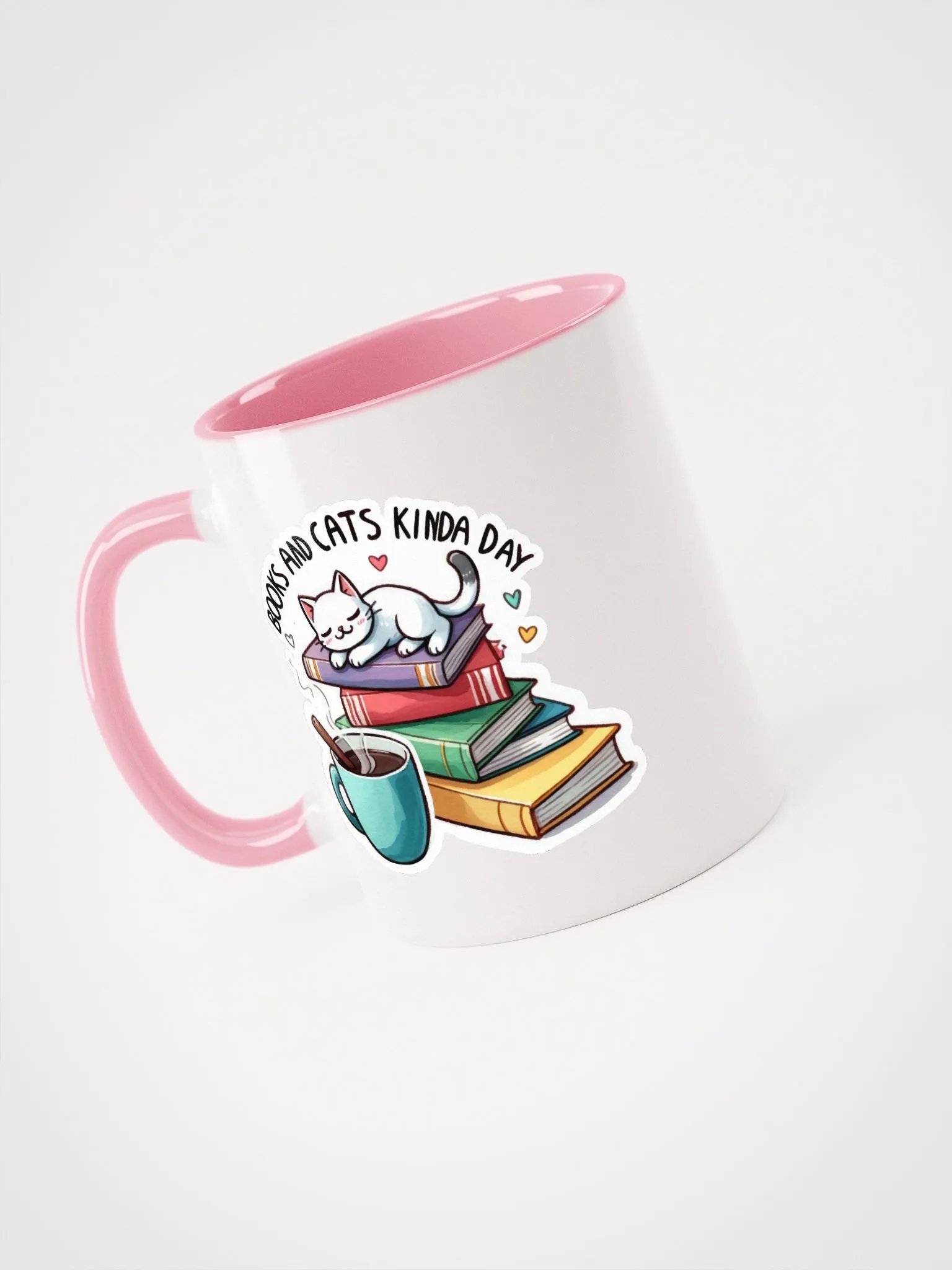 Book Readers Cat Book Warmer Coffee Mug Gifts for Book Lovers, Readers, Bookish, Birthday, Mothersday, Fathersday, Christmas Library Mug for Cat and Book Lover Black Coffee Mug 11Oz product image (7)