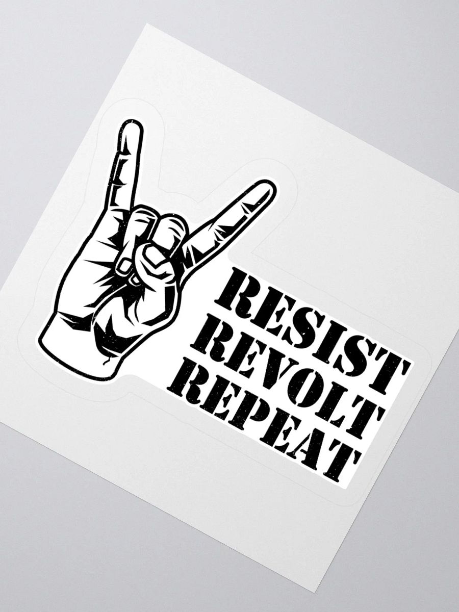 Rock On! Resist Revolt Repeat Sticker product image (6)