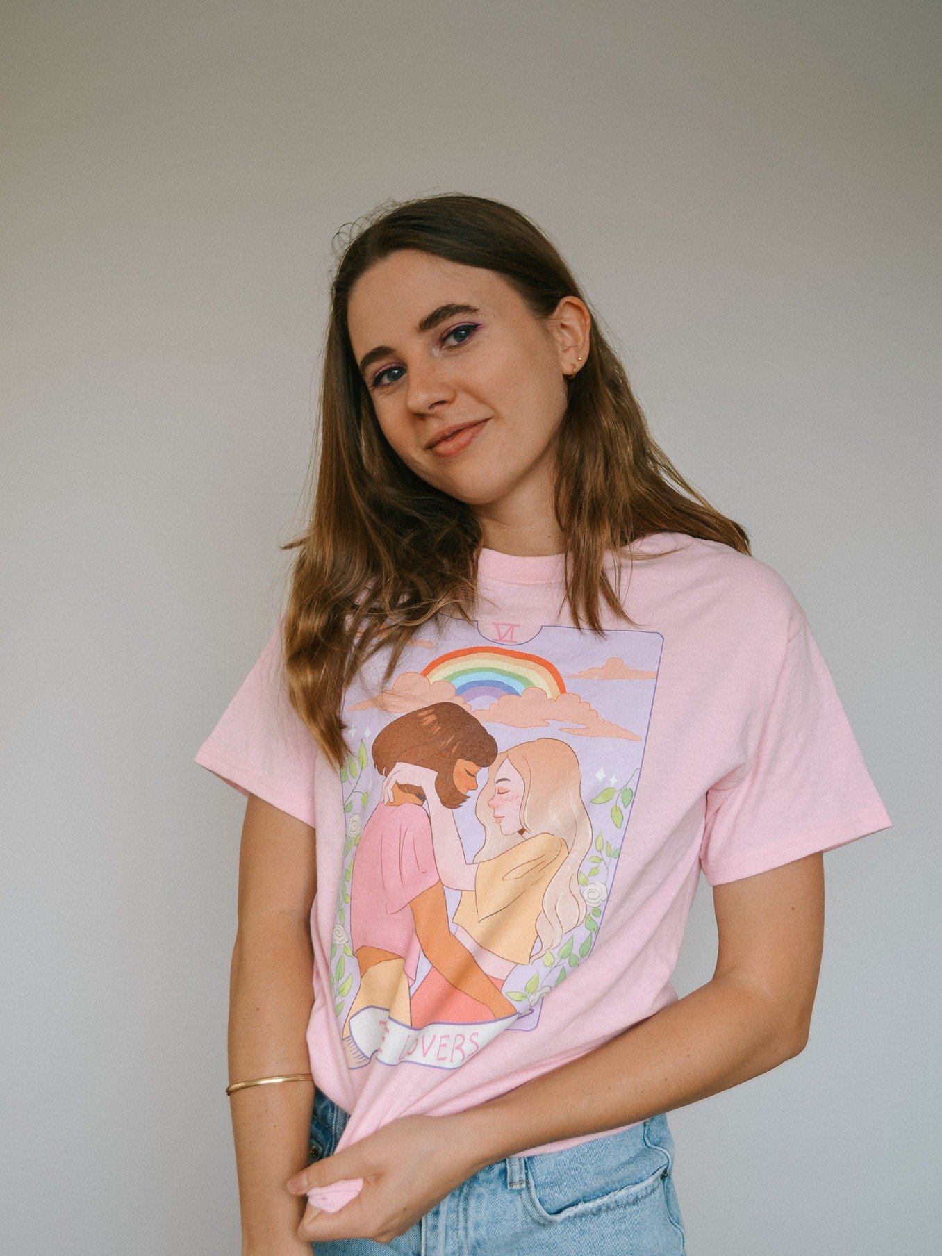 The Lovers Tee (Pink) product image (2)