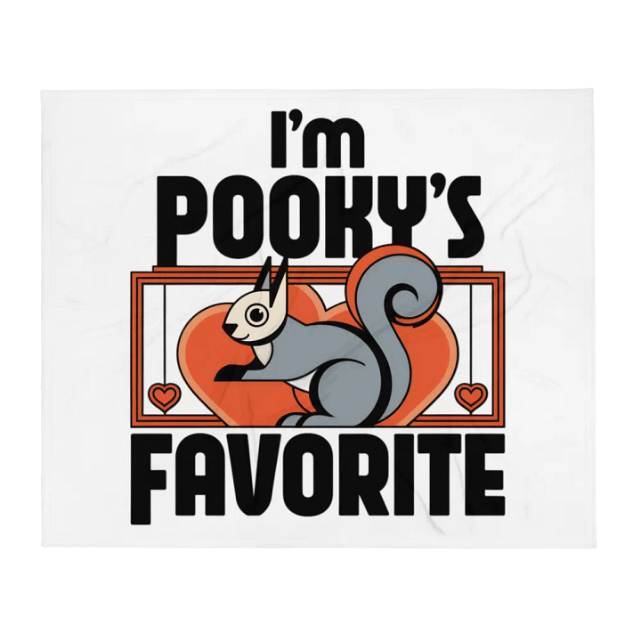 Ultra Soft and Plushy Blanket: I'm Pooky's Favorite. 30s Vibe, simplistic geometrical fusion cubism product image (2)