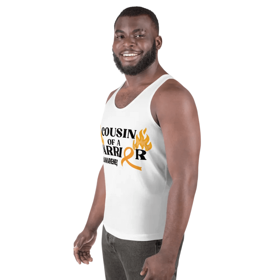 COUSIN of a Warrior CRPS Awareness Tank Top (Men's) product image (3)