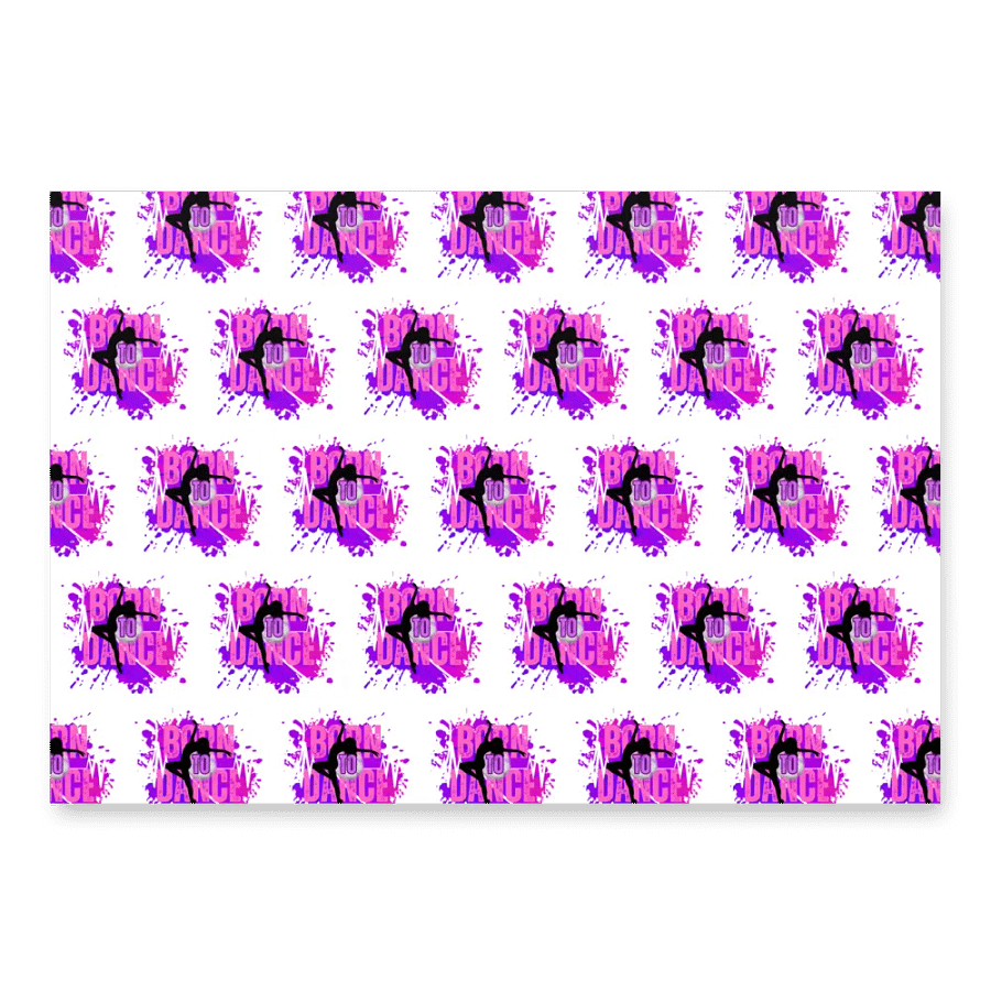 Born To Dance Melodic Moves Her Silhouette Wrapping Paper Set product image (3)
