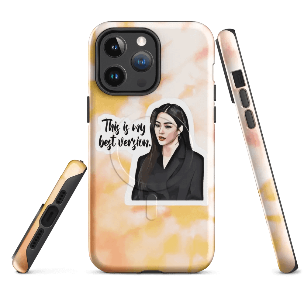 Lingling Kwong Collection Apple Phone Case ( Pink and Orange) product image (1)