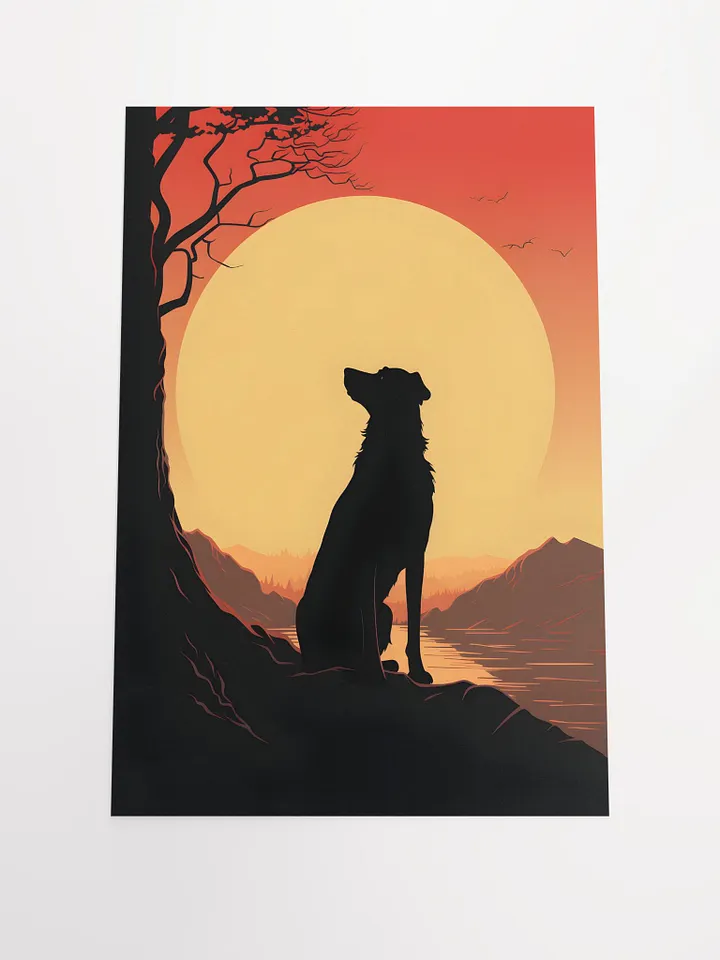 Dog Silhouette Poster product image (1)