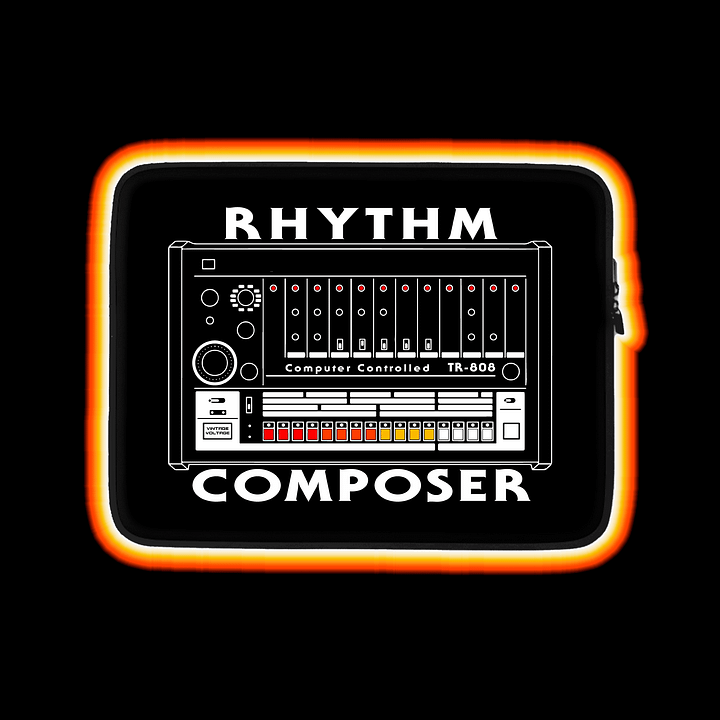 808 Laptop Case - Roland TR-808 Rhythm Composer (Vintage Drum Machine) product image (1)