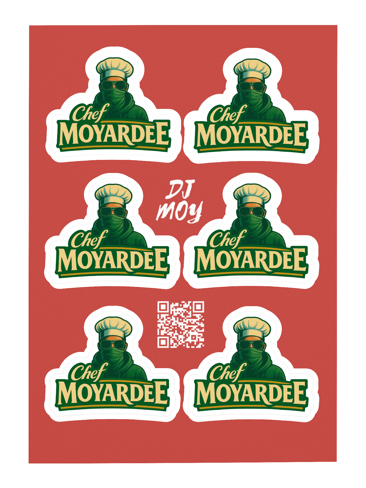 DJ Moy - Chef Moyardee Stickers product image (3)