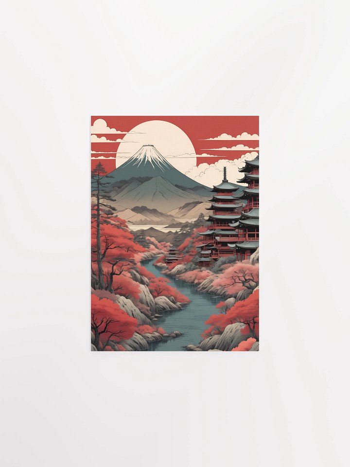 Serene Valley Matte Poster product image (2)