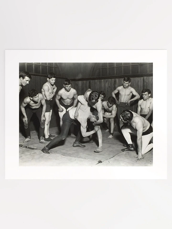 Greek Wrestling Club by Lewis Hine (1910) - Print product image (1)