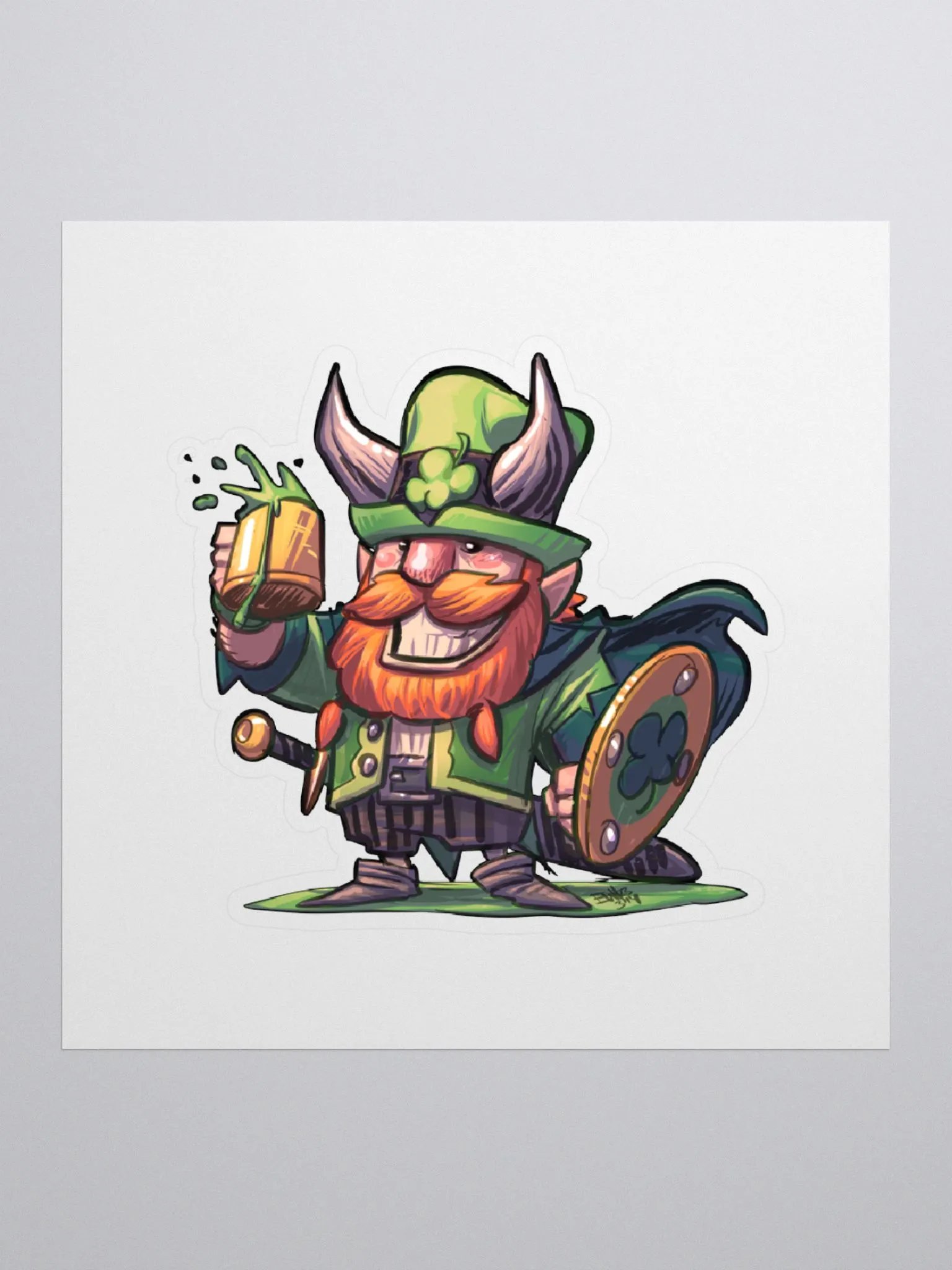 St. Paddy viking sticker product image (3)