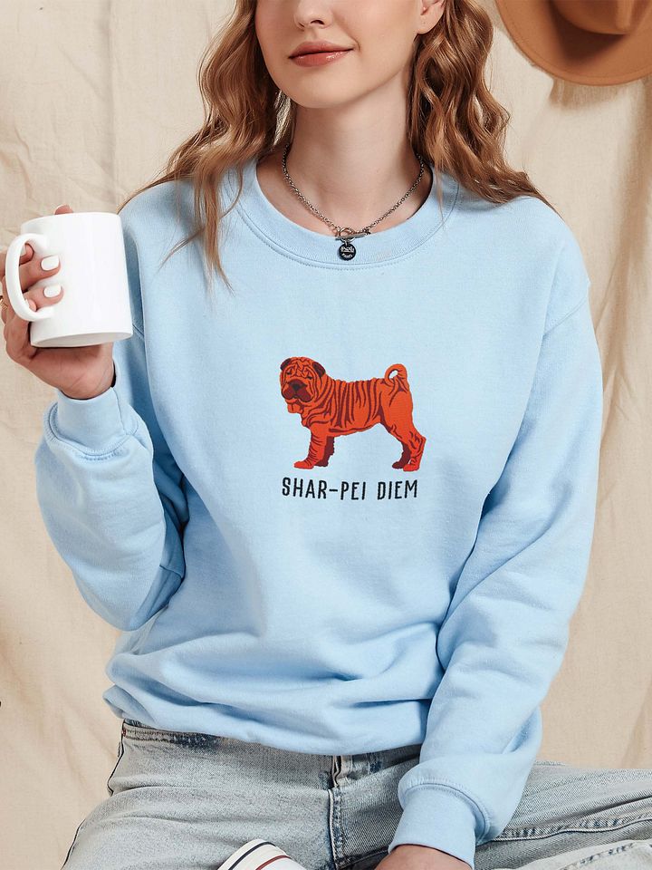 Shar-Pei Diem Sweatshirt (Embroidered) of a Chinese Shar-Pei(Red) product image (2)