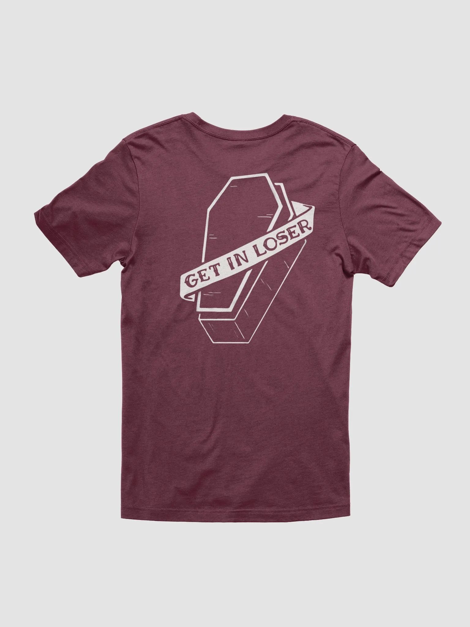 Coffin T-Shirt Maroon product image (1)