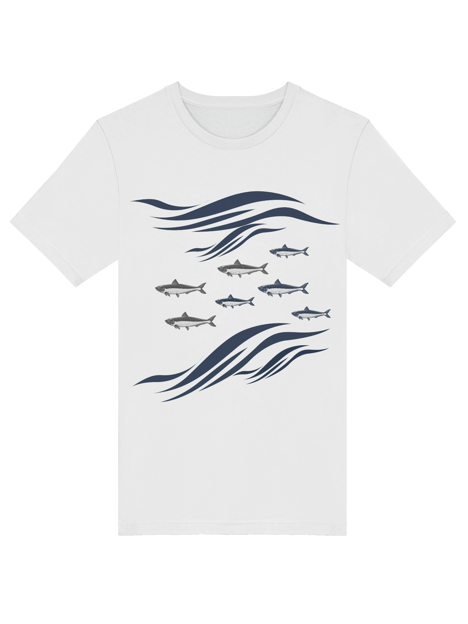 Sardines In Waves Supersoft Lightweight T-Shirt product image (5)