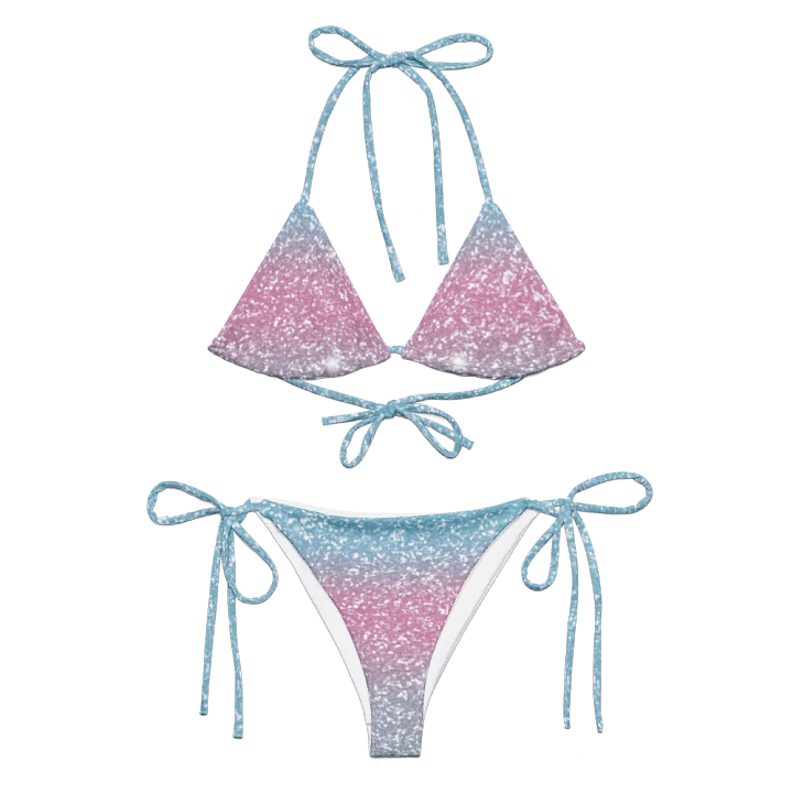 Glitter Unicorn Texture Design String Bikini (4) product image (1)