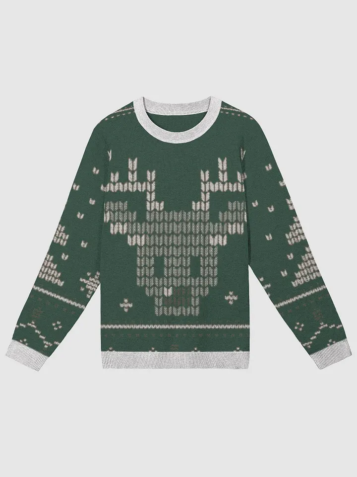 Celestial Green Reindeer Knit Sweater product image (1)
