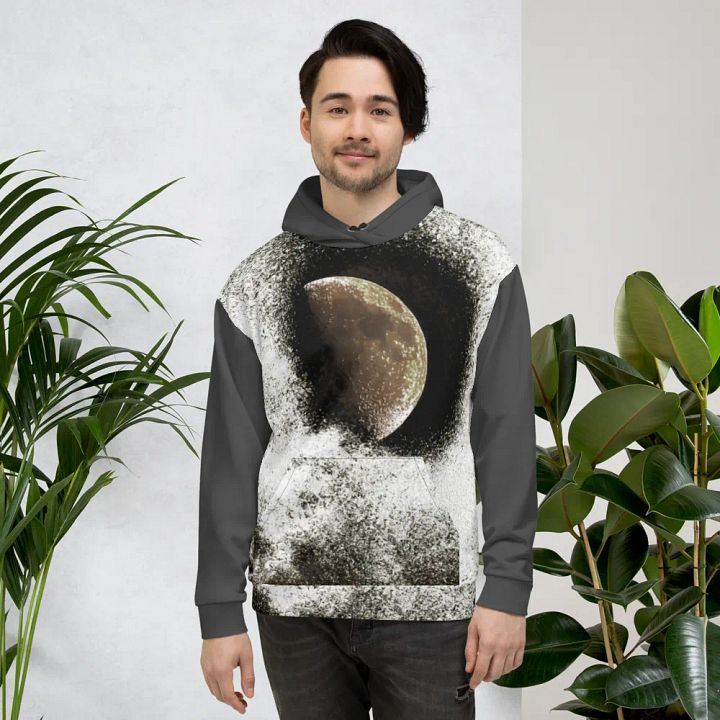 Darker Disintegrating Moon Unisex Pull Over Hoodie product image (2)
