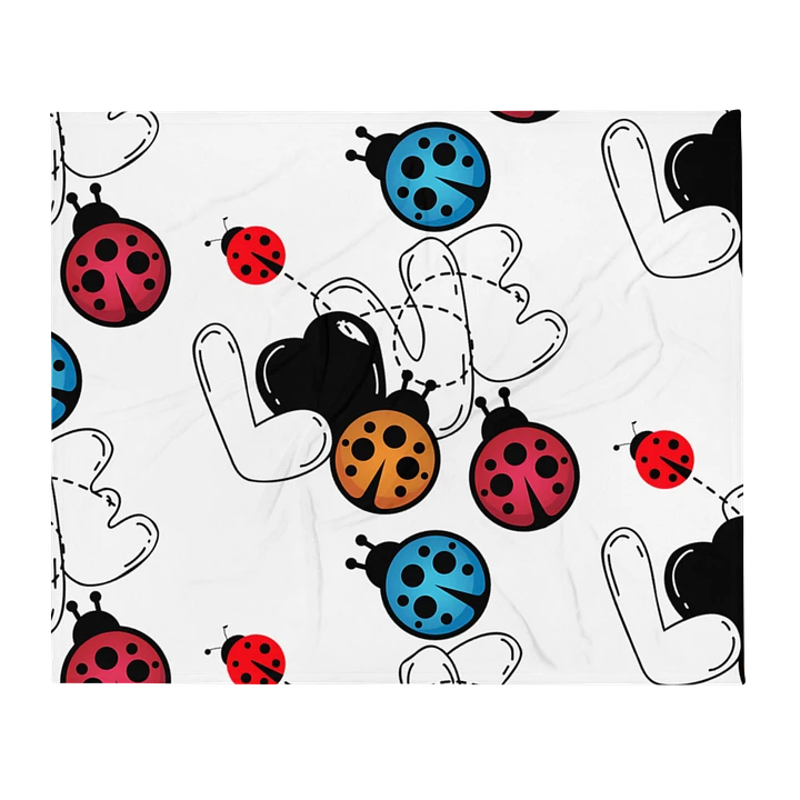 Whimsical Ladybug Scatter Throw Blanket product image (1)