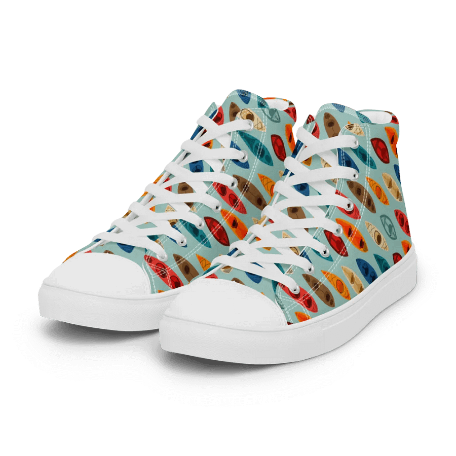 Cascading Colors - Mens High Top Canvas Shoes product image (6)