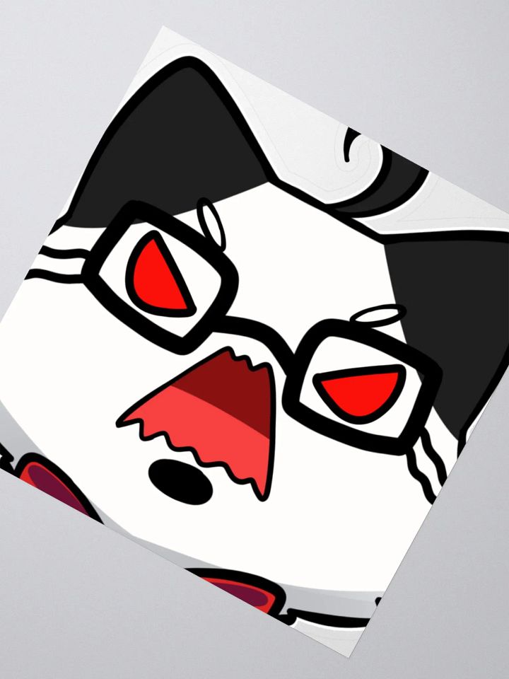 JPAG_Grey cat Rage emote sticker product image (2)