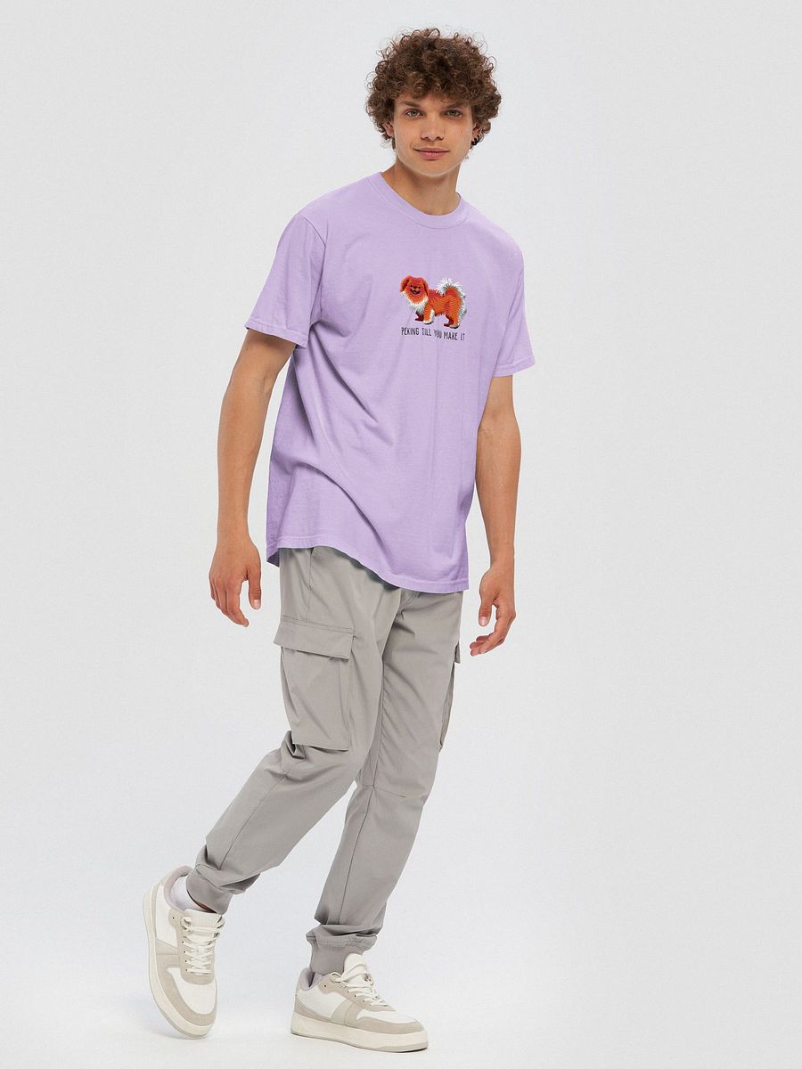 Peking Till You Make It T-Shirt(Embroidered) of a Pekingese(Red) product image (10)