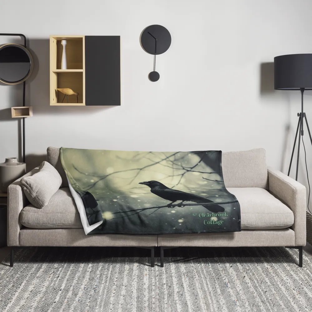 Mystic Crows Throw Blanket product image (2)