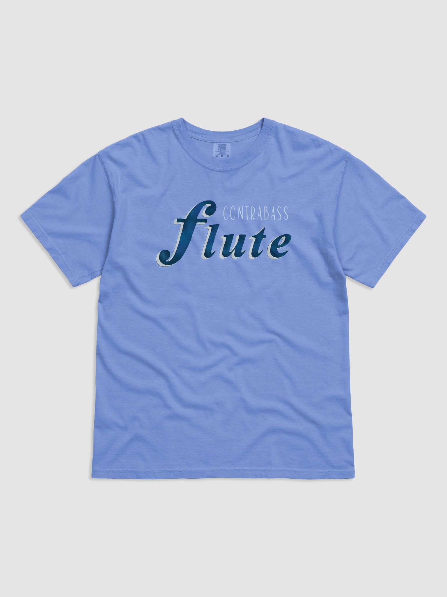 Contrabass Flute Script T-Shirt - (Forte Symbol) - Unisex product image (1)